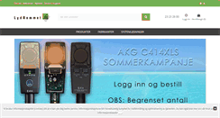 Desktop Screenshot of lydrommet.no