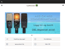 Tablet Screenshot of lydrommet.no